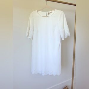 Elegant Laser cut scalloped dress, midi dress, perfect condition. No defects.